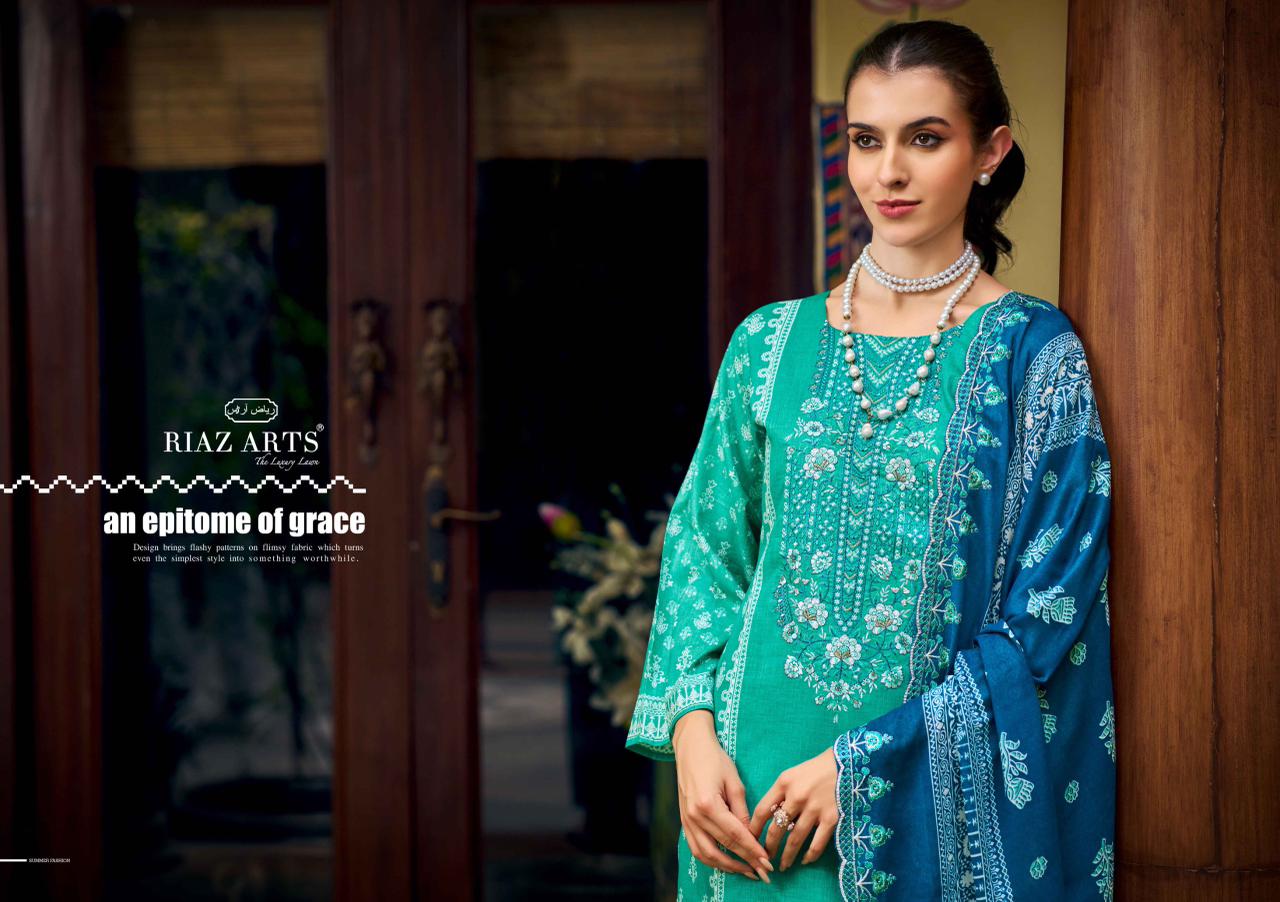 Bin Saeed 11 Riaz Art Cotton Karachi Salwar Suits Manufacturer