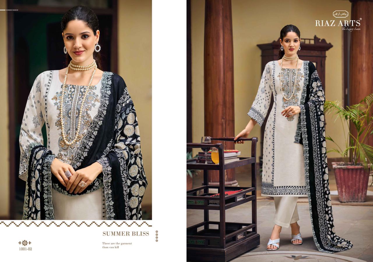 Bin Saeed 11 Riaz Art Cotton Karachi Salwar Suits Manufacturer
