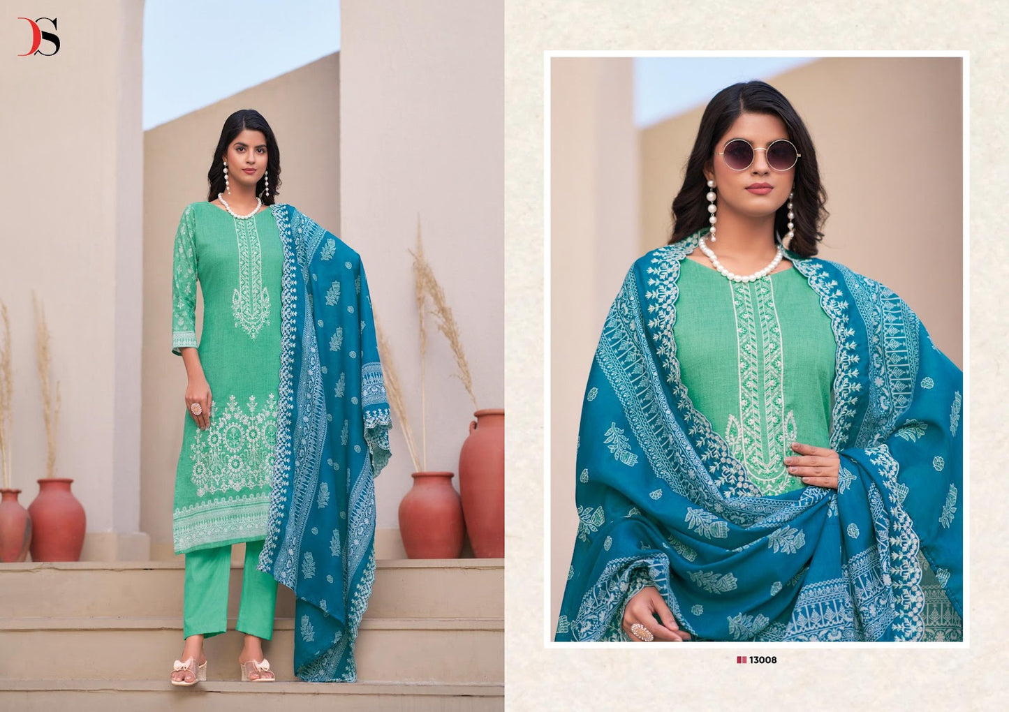 Bin Saeed 13 Lawn Collection Deepsy Cotton Karachi Salwar Suits Supplier India