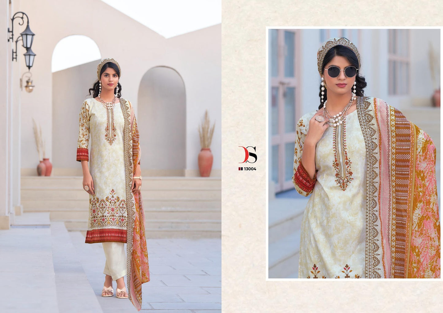 Bin Saeed 13 Lawn Collection Deepsy Cotton Karachi Salwar Suits Supplier India