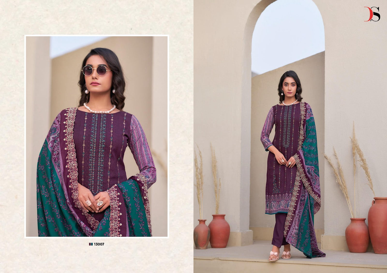 Bin Saeed 13 Lawn Collection Deepsy Cotton Karachi Salwar Suits Supplier India