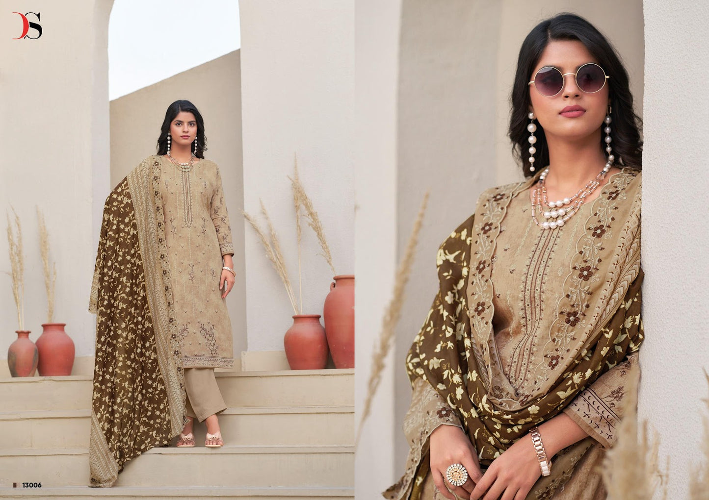 Bin Saeed 13 Lawn Collection Deepsy Cotton Karachi Salwar Suits Supplier India