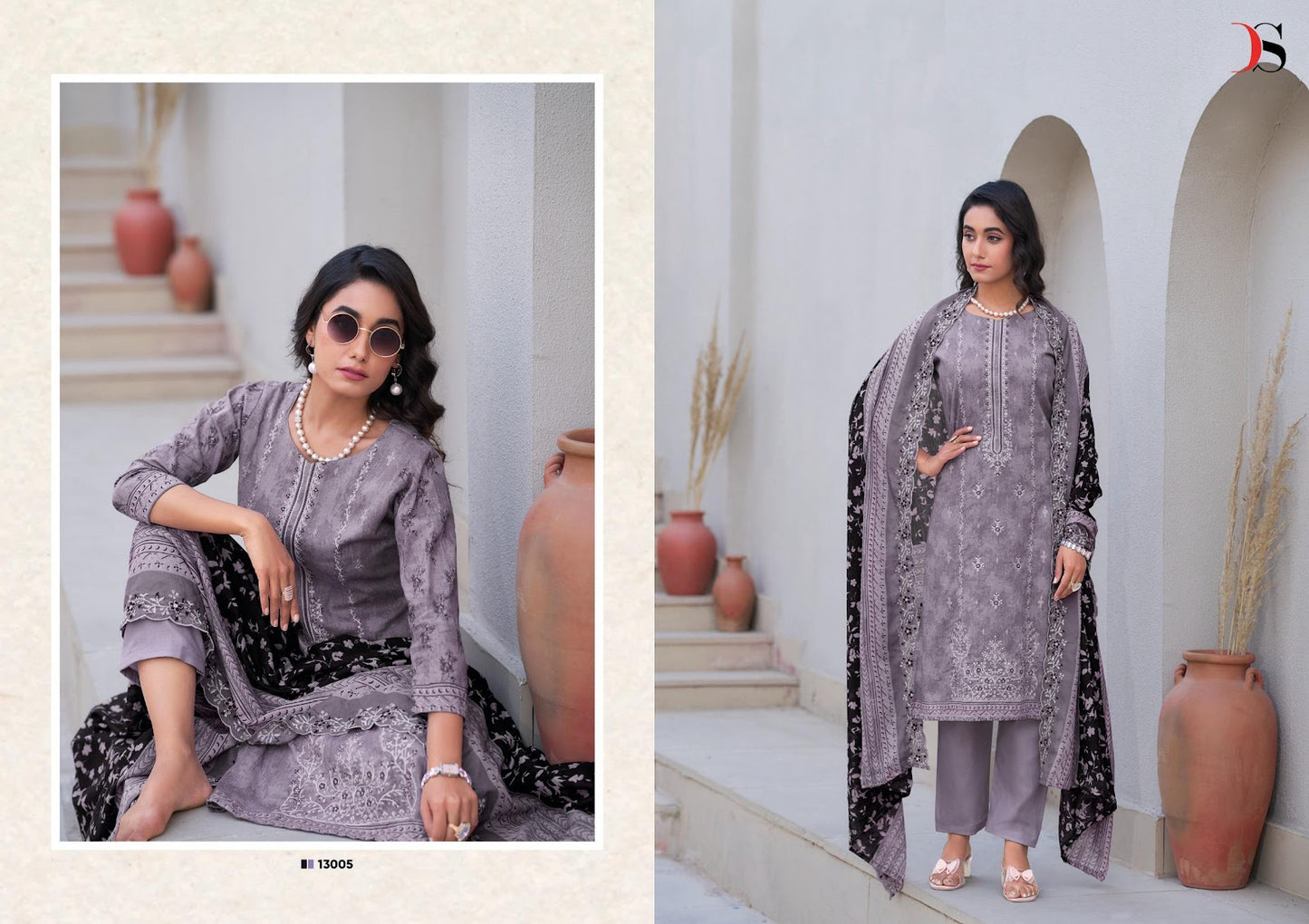 Bin Saeed 13 Lawn Collection Deepsy Cotton Karachi Salwar Suits Supplier India