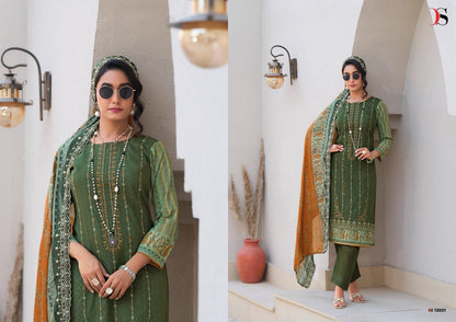 Bin Saeed 13 Lawn Collection Deepsy Cotton Karachi Salwar Suits Supplier India