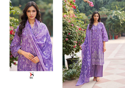 Bin Saeed 18 Lawn Collection Deepsy Cotton Karachi Readymade Suits Supplier India