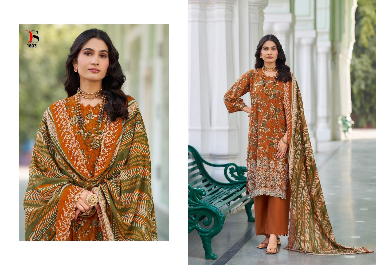 Bin Saeed 18 Lawn Collection Deepsy Cotton Karachi Readymade Suits Supplier India