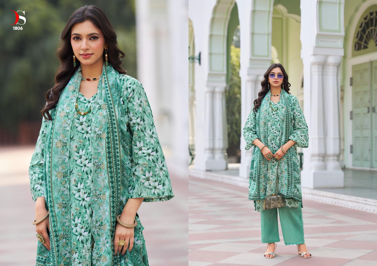 Bin Saeed 18 Lawn Collection Deepsy Cotton Karachi Readymade Suits Supplier India
