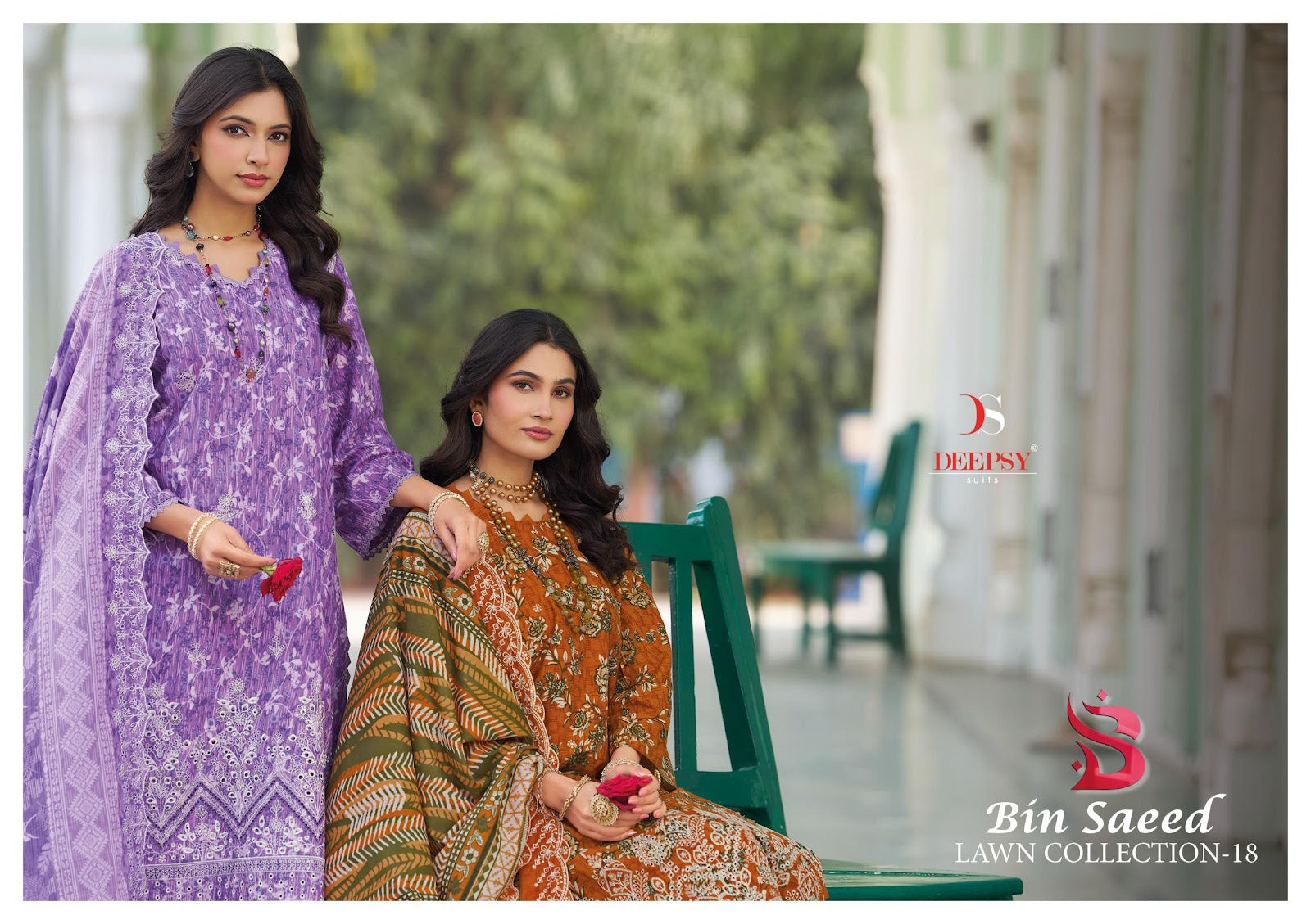 Bin Saeed 18 Lawn Collection Deepsy Cotton Karachi Salwar Suits Manufacturer Ahmedabad