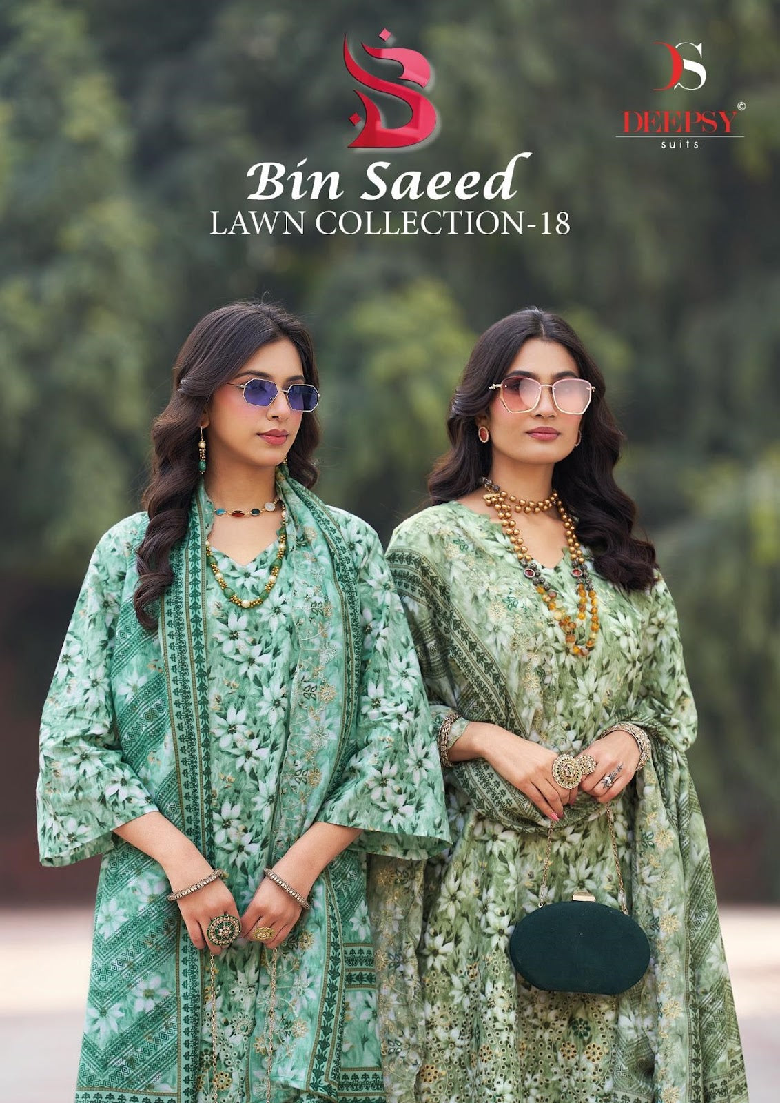 Bin Saeed 18 Lawn Collection Deepsy Cotton Karachi Salwar Suits Manufacturer Ahmedabad