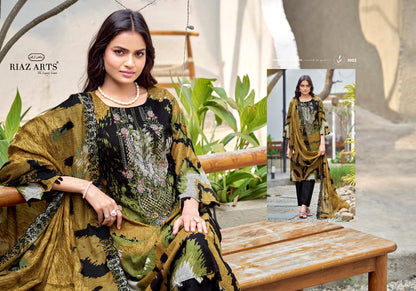 Bin Saeed 2104 Riaz Art Cotton Cambric Karachi Salwar Suits Supplier Gujarat