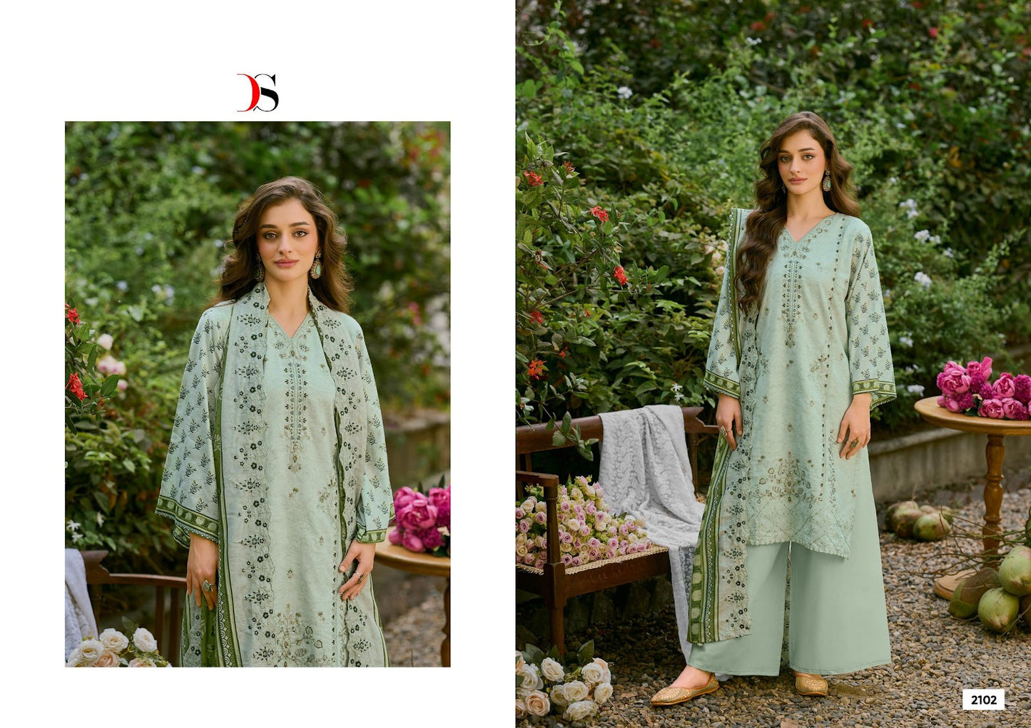Bin Saeed 21 Lawn Collection Deepsy Cotton Karachi Salwar Suits Exporter Gujarat