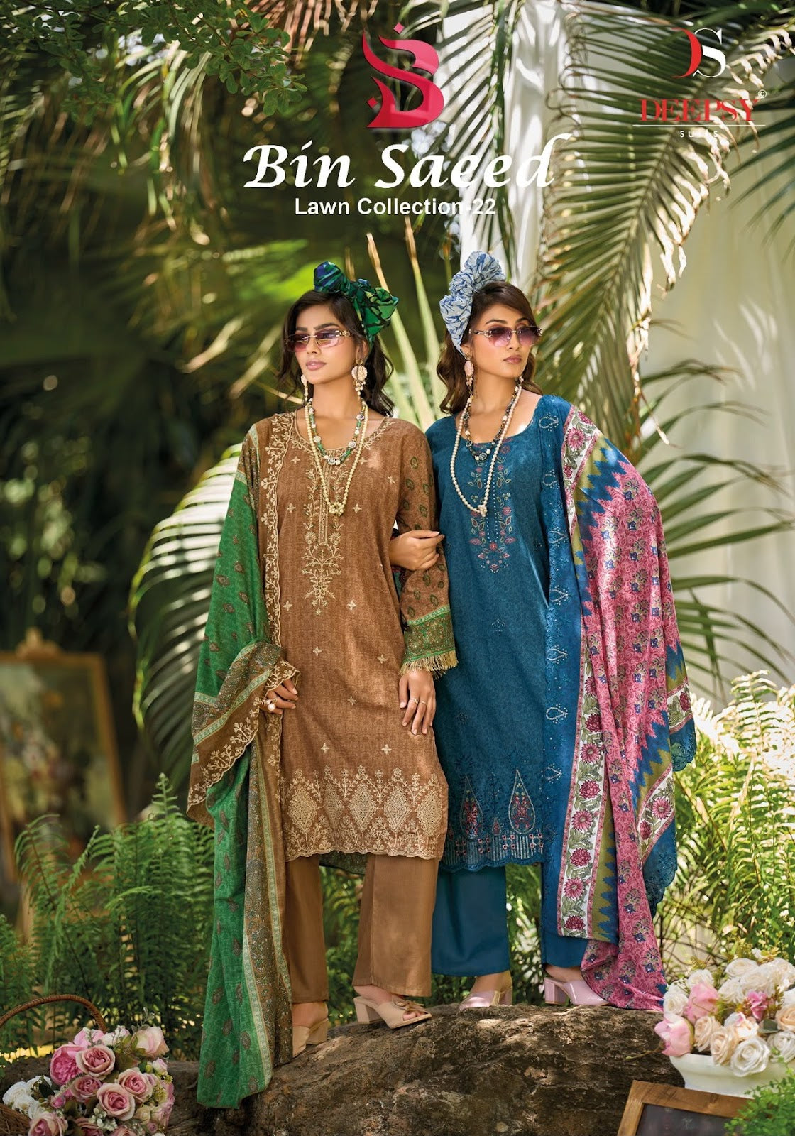 Bin Saeed 22 Lawn Collection Deepsy Cotton Karachi Salwar Suits Manufacturer