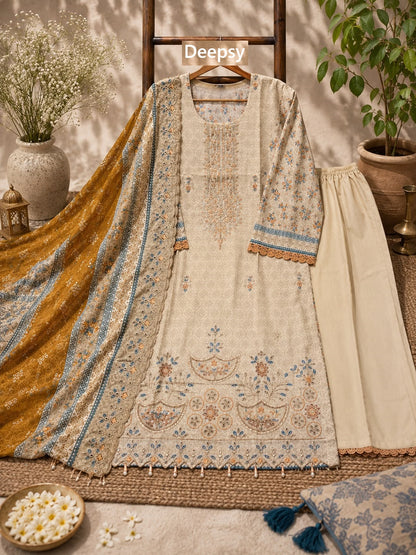 Bin Saeed 22 Lawn Collection Deepsy Cotton Pakistani Readymade Suits Supplier Gujarat
