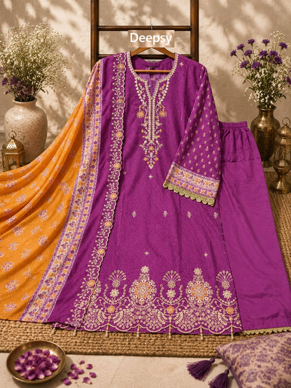 Bin Saeed 22 Lawn Collection Deepsy Cotton Pakistani Readymade Suits Supplier Gujarat