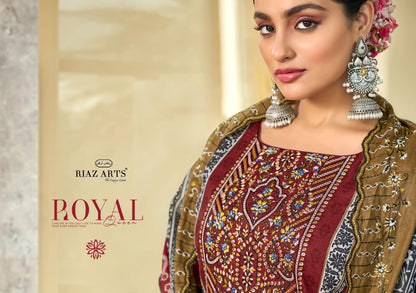 Bin Saeed 2904 Riaz Art Cambric Lawn Karachi Salwar Suits Manufacturer India