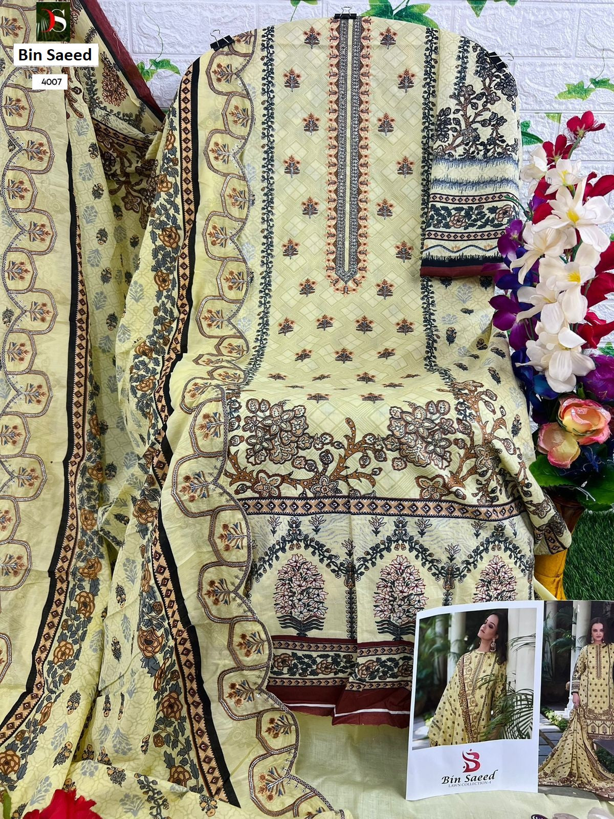 Bin Saeed 4006-4007 Deepsy Pure Cotton Pakistani Salwar Suits Wholesaler Ahmedabad