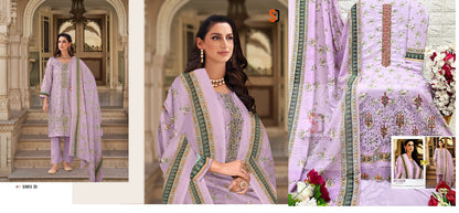 Bin Saeed Color Collection Shraddha Designer Cotton Pakistani Patch Work Suits Exporter