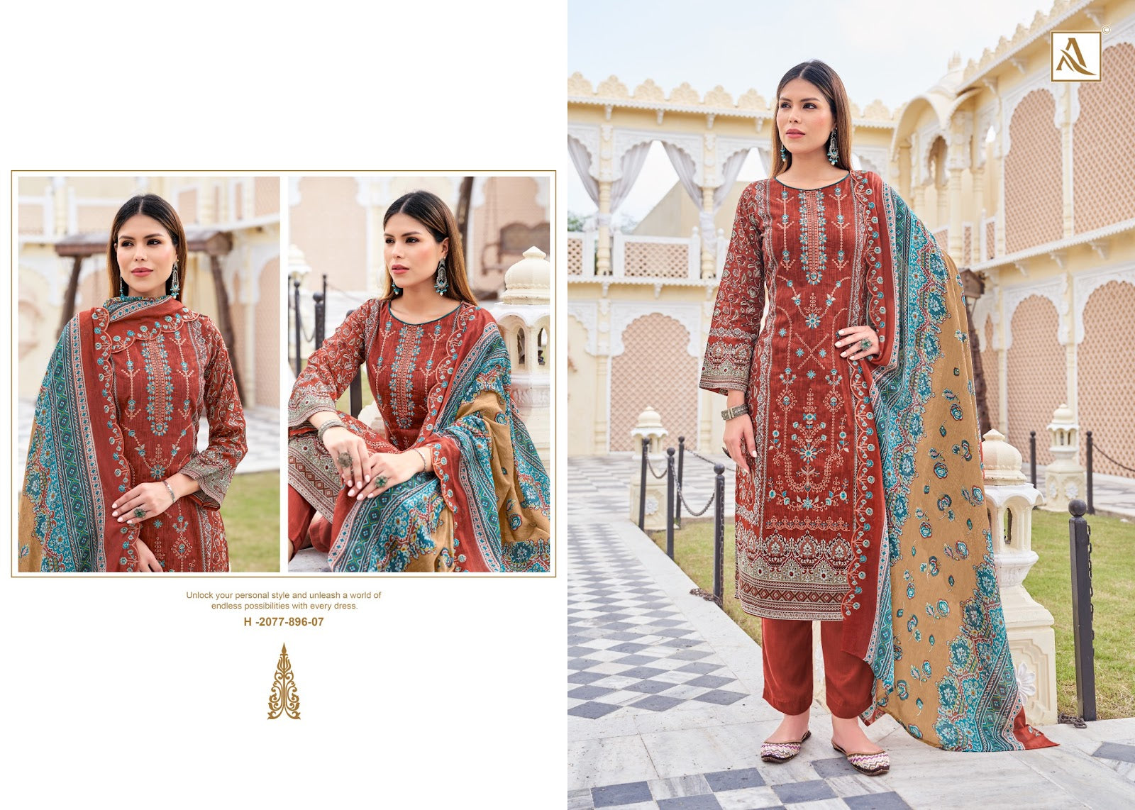 Bin Saeed Edition 12 Alok Cambric Cotton Karachi Salwar Suits Wholesaler India