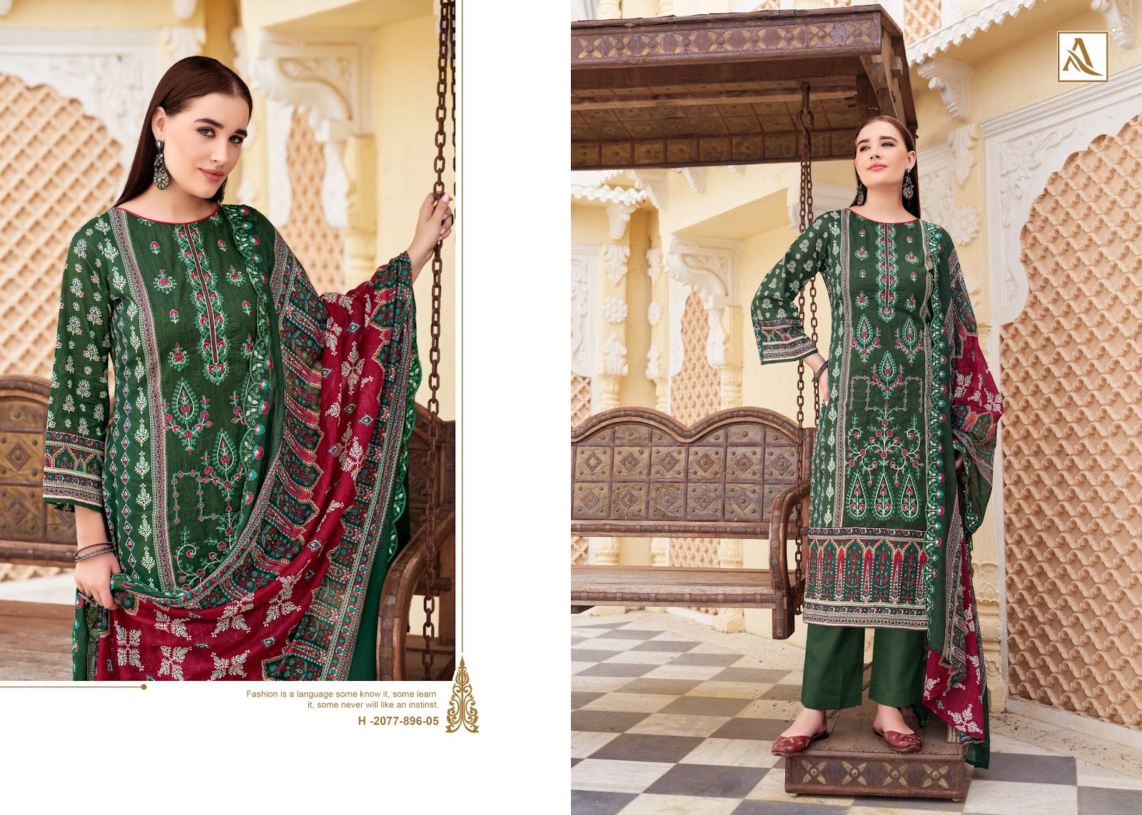 Bin Saeed Edition 12 Alok Cambric Cotton Karachi Salwar Suits Wholesaler India
