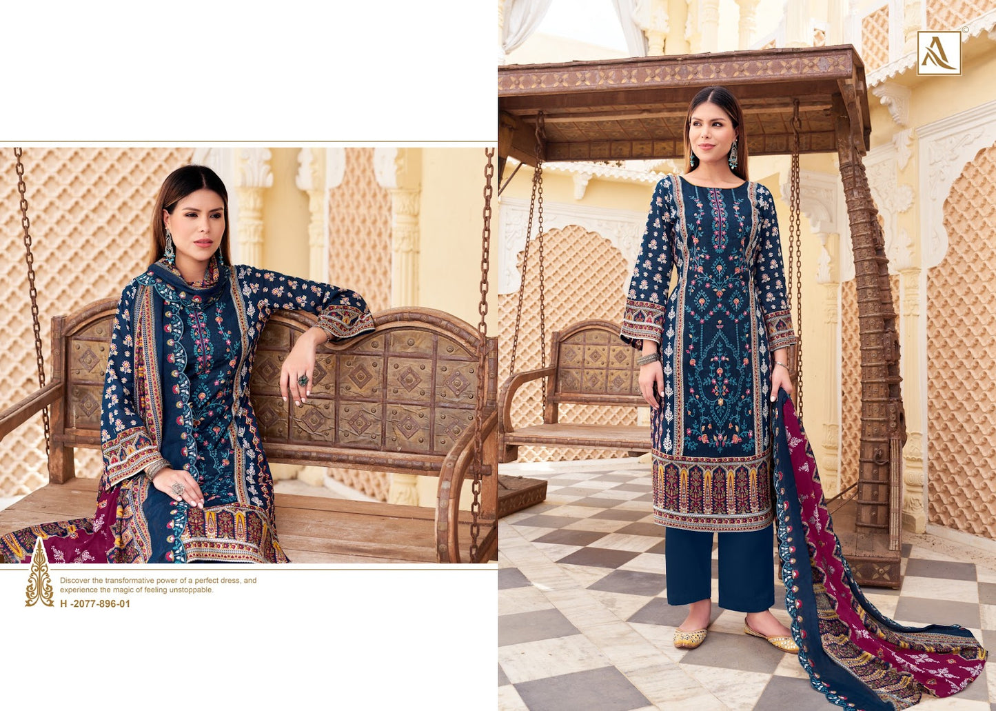 Bin Saeed Edition 12 Alok Cambric Cotton Karachi Salwar Suits Wholesaler India