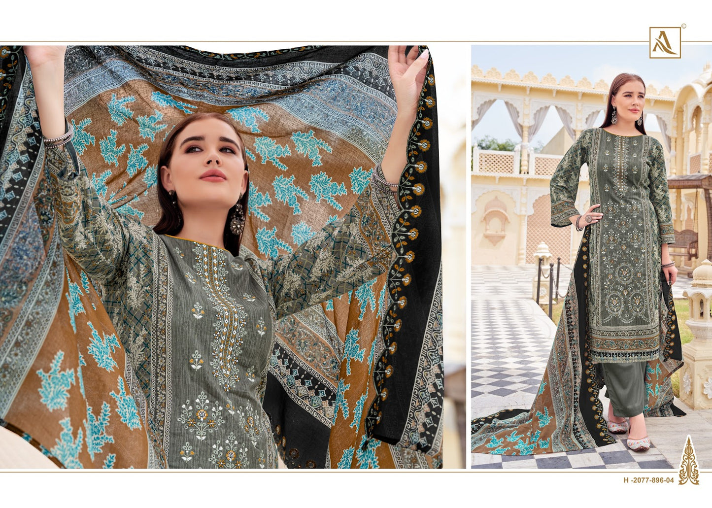 Bin Saeed Edition 12 Alok Cambric Cotton Karachi Salwar Suits Wholesaler India