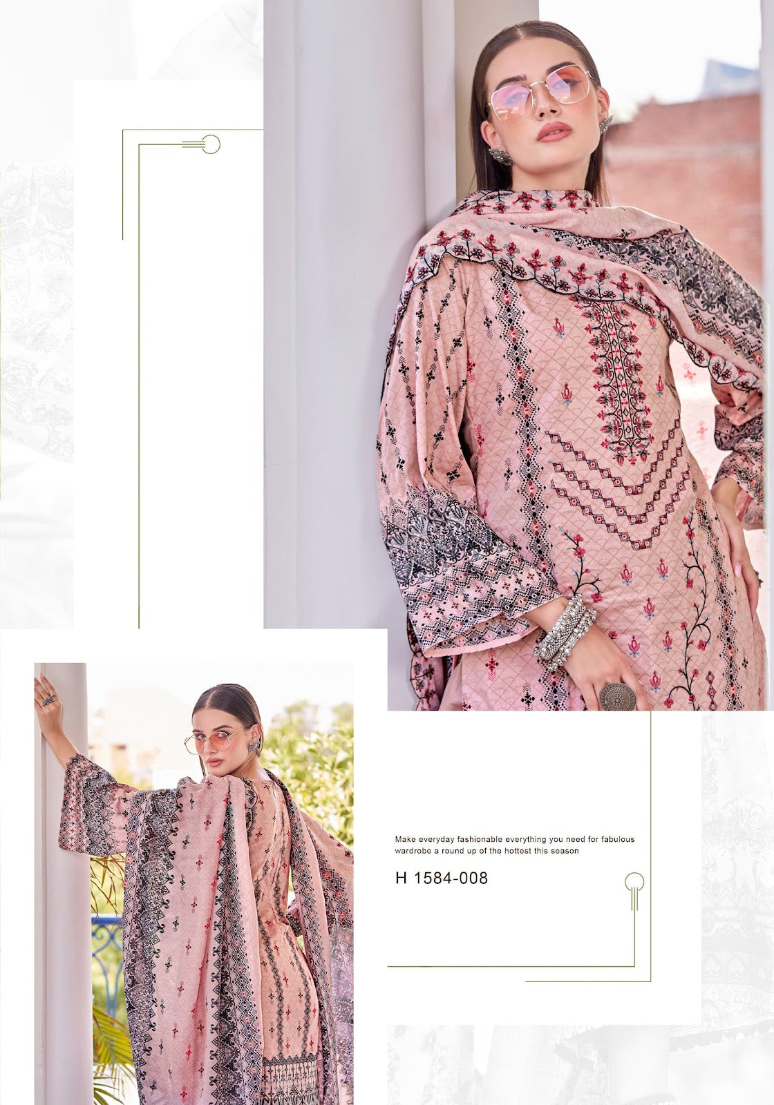 Bin Saeed Edition 2 Alok Cambric Cotton Karachi Salwar Suits Wholesaler Ahmedabad
