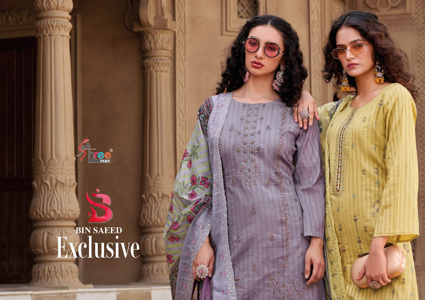 Bin Saeed Exclusive Shree Fabs Cotton Karachi Salwar Suits Wholesaler India