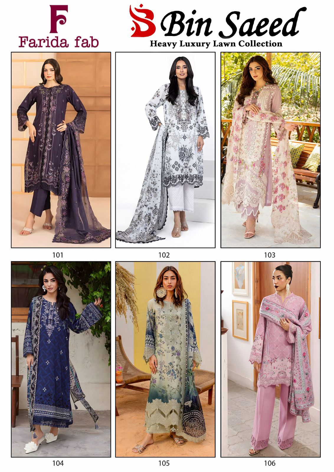 Bin Saeed Farida Fab Mix Cotton Karachi Salwar Suits Wholesaler India