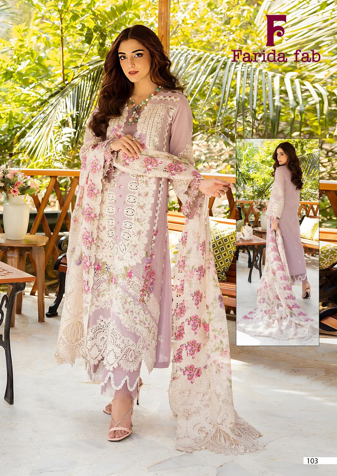 Bin Saeed Farida Fab Mix Cotton Karachi Salwar Suits Wholesaler India