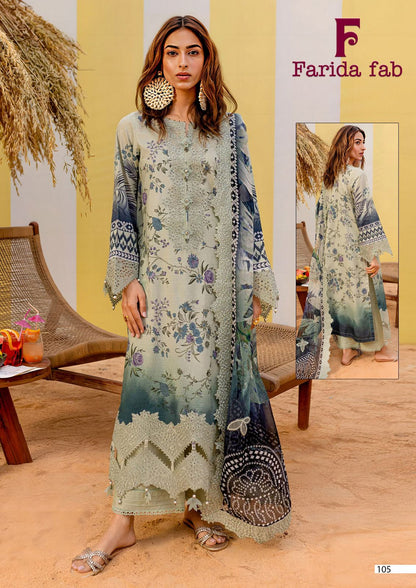 Bin Saeed Farida Fab Mix Cotton Karachi Salwar Suits Wholesaler India