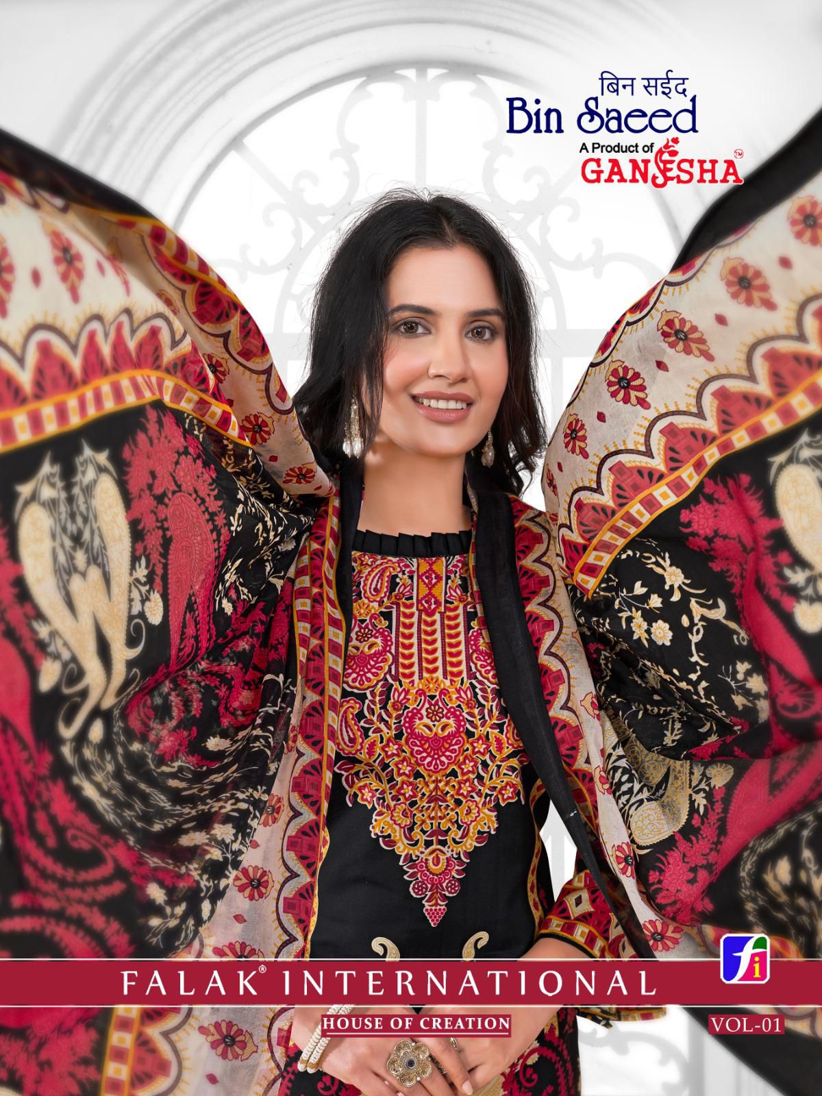 Bin Saeed Ganesha Cotton Karachi Salwar Suits Exporter