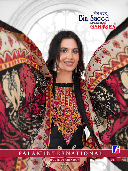 Bin Saeed Ganesha Cotton Karachi Salwar Suits Exporter
