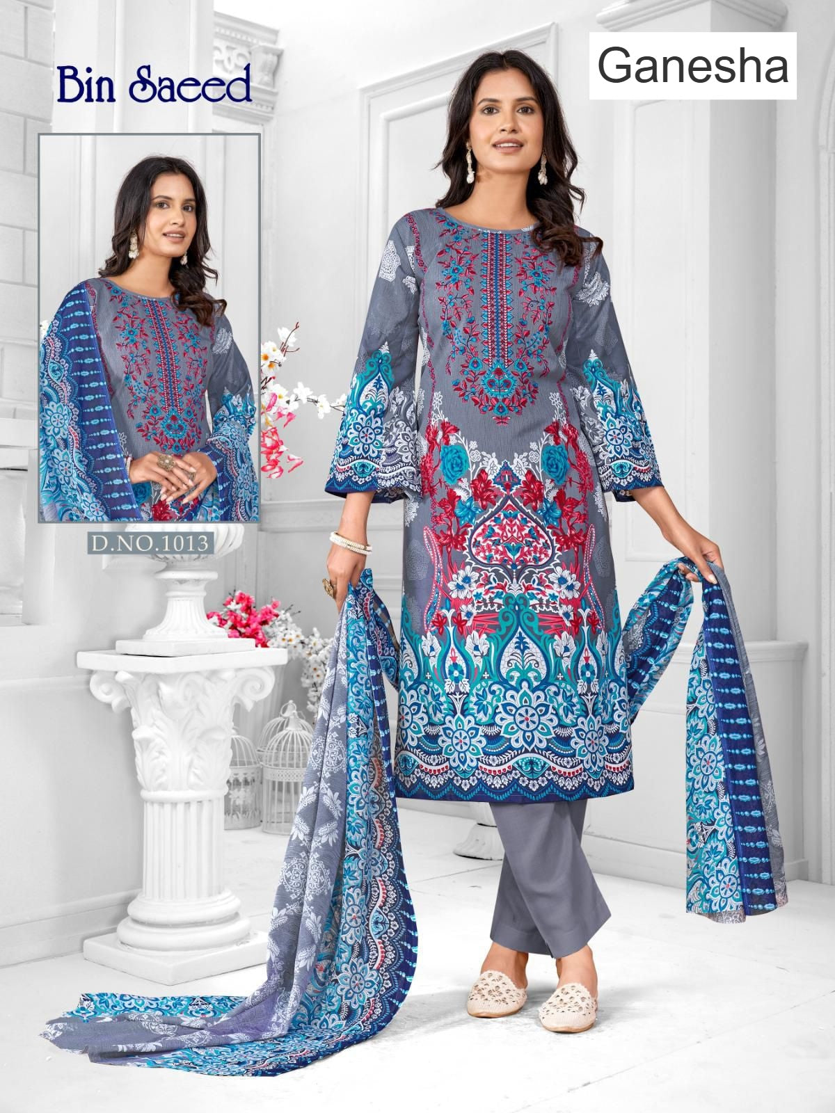Bin Saeed Ganesha Cotton Karachi Salwar Suits Exporter