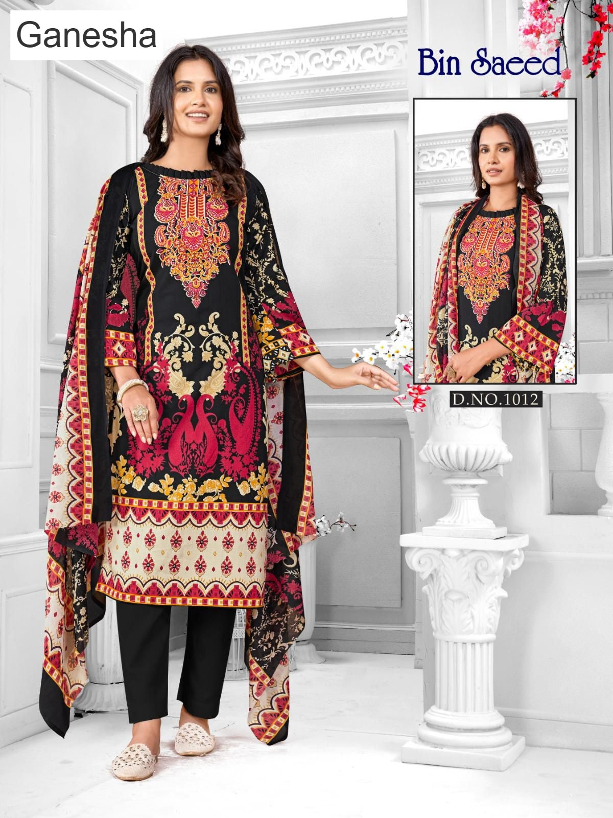 Bin Saeed Ganesha Cotton Karachi Salwar Suits Exporter