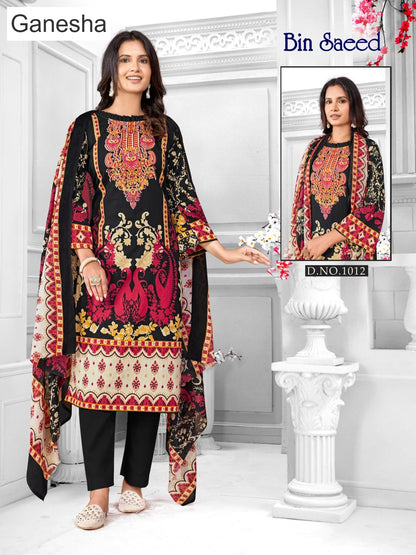 Bin Saeed Ganesha Cotton Karachi Salwar Suits Exporter