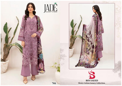 Bin Saeed Heavy Cotton Luxury Collection Vol 7 Jade Lawn Karachi Readymade Suits Exporter