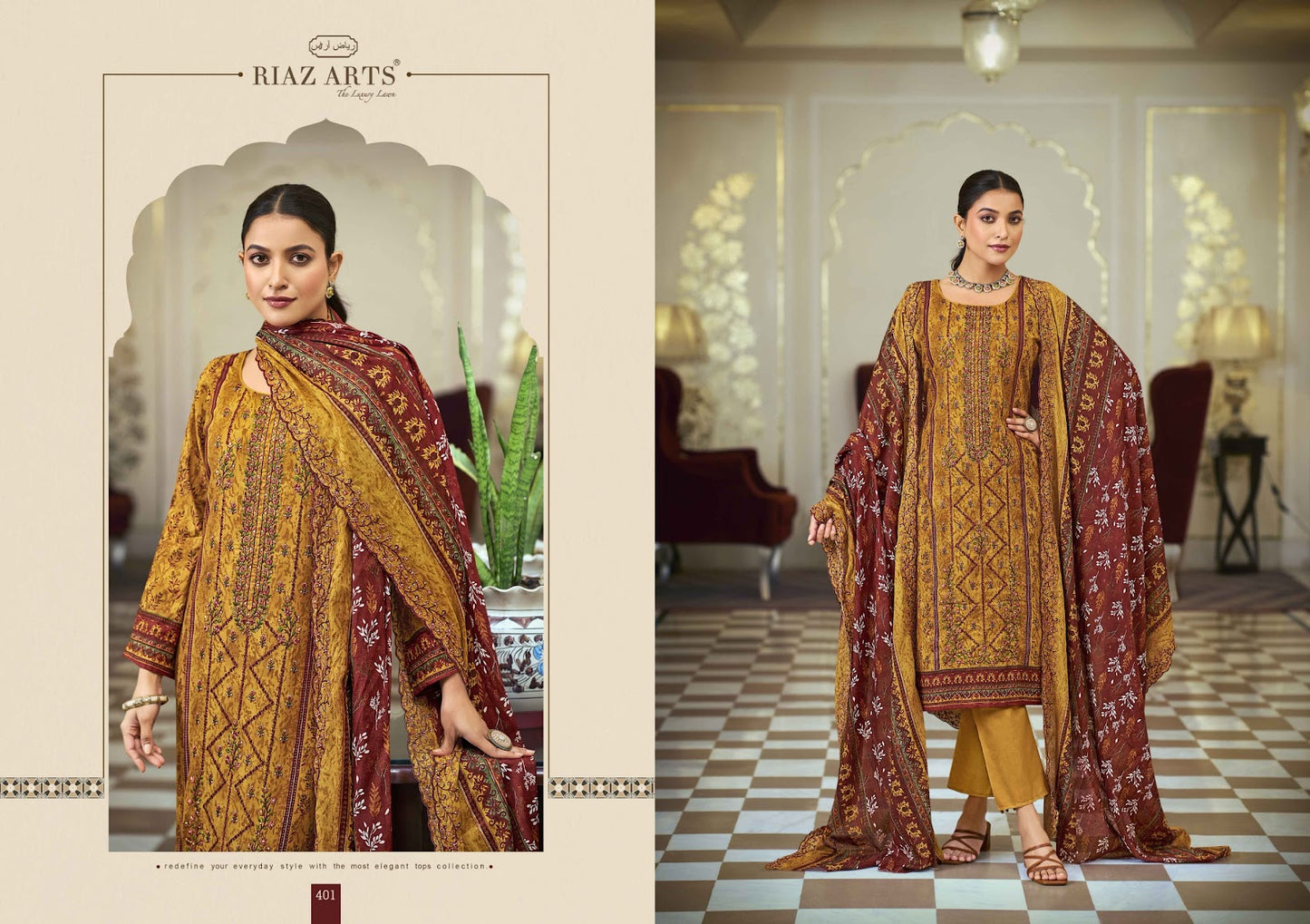 Bin Saeed Hitlist Riaz Art Pure Cotton Karachi Salwar Suits Manufacturer Ahmedabad