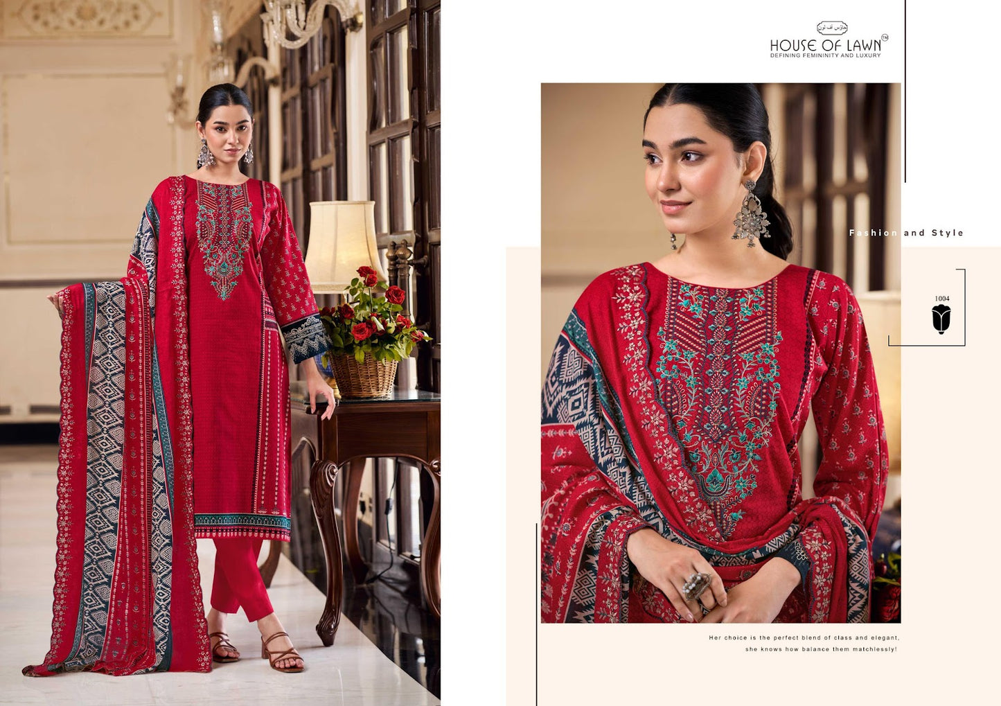 Bin Saeed House Of Lawn Cotton Karachi Salwar Suits Wholesaler India