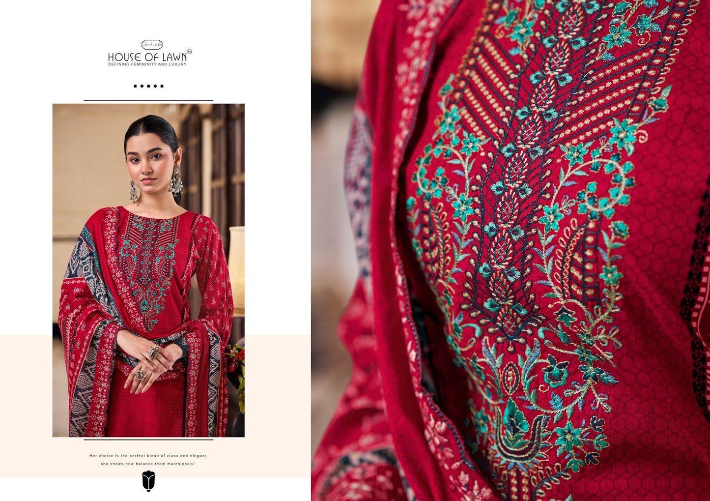 Bin Saeed House Of Lawn Cotton Karachi Salwar Suits Wholesaler India