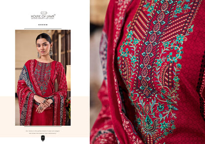 Bin Saeed House Of Lawn Cotton Karachi Salwar Suits Wholesaler India