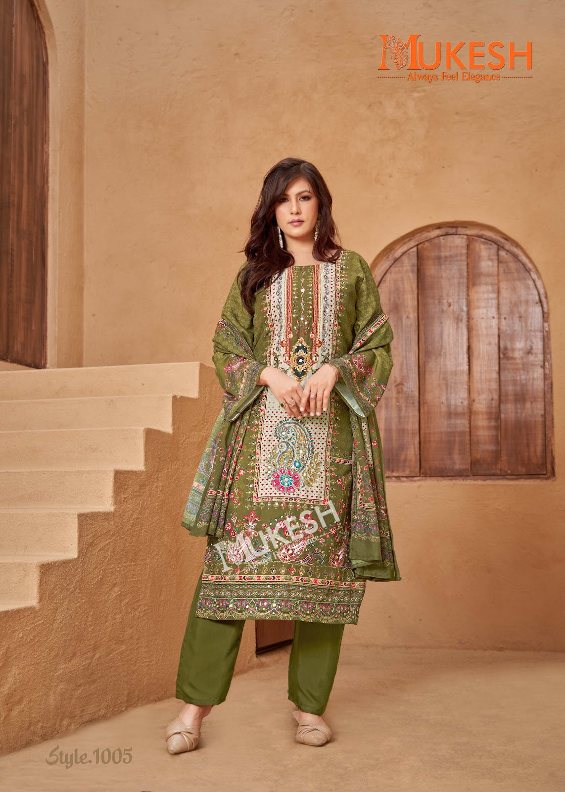 Bin Saeed Mukesh Karachi Banwery Muslin Readymade Pant Style Suits Wholesale Price