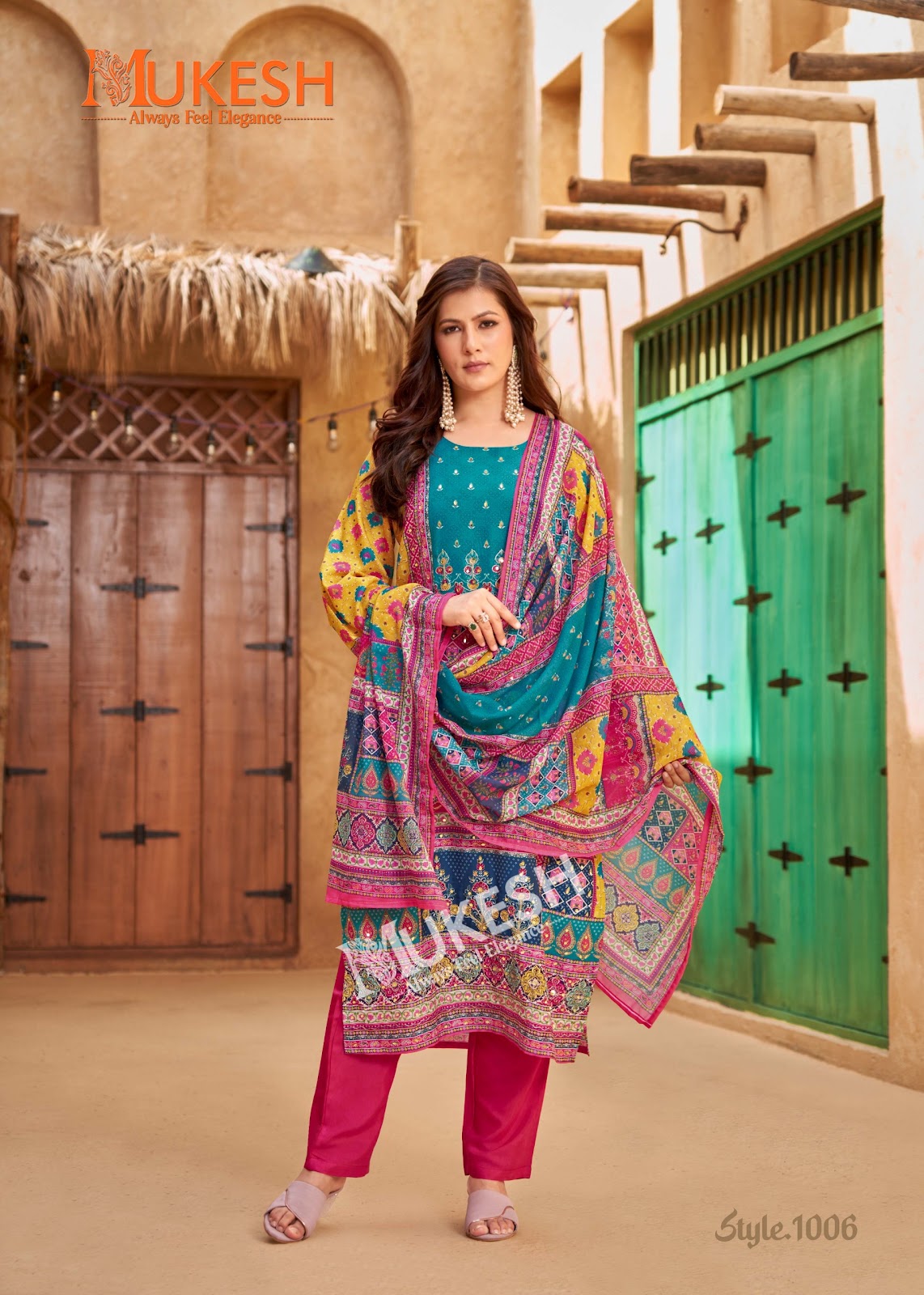 Bin Saeed Mukesh Karachi Banwery Muslin Readymade Pant Style Suits Wholesale Price
