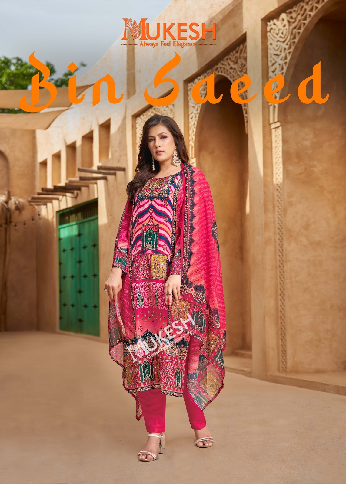 Bin Saeed Mukesh Karachi Banwery Muslin Readymade Pant Style Suits Wholesale Price
