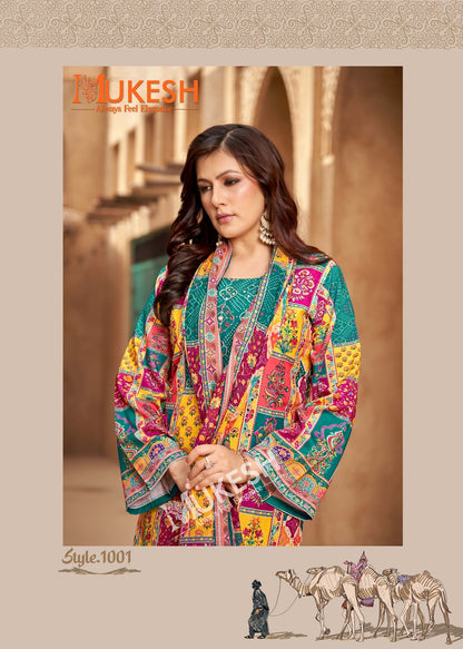 Bin Saeed Mukesh Karachi Banwery Muslin Readymade Pant Style Suits Wholesale Price