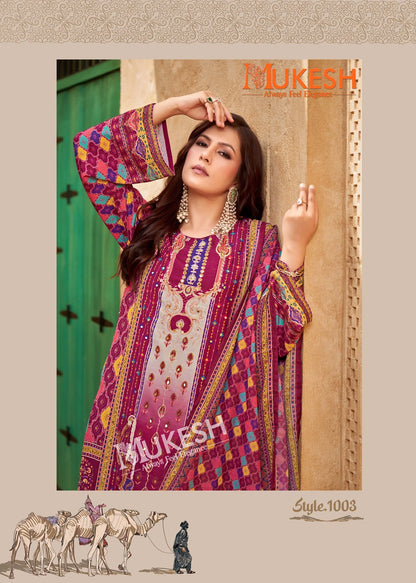 Bin Saeed Mukesh Karachi Banwery Muslin Readymade Pant Style Suits Wholesale Price