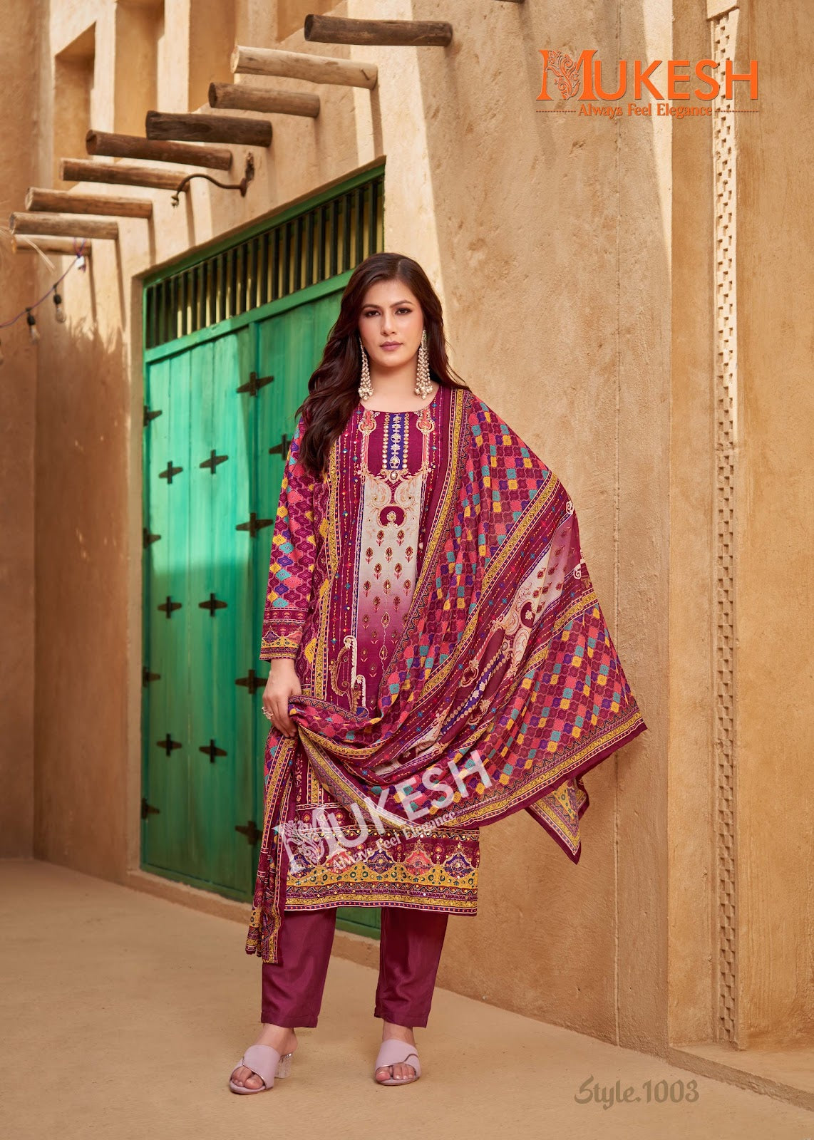 Bin Saeed Mukesh Karachi Banwery Muslin Readymade Pant Style Suits Wholesale Price