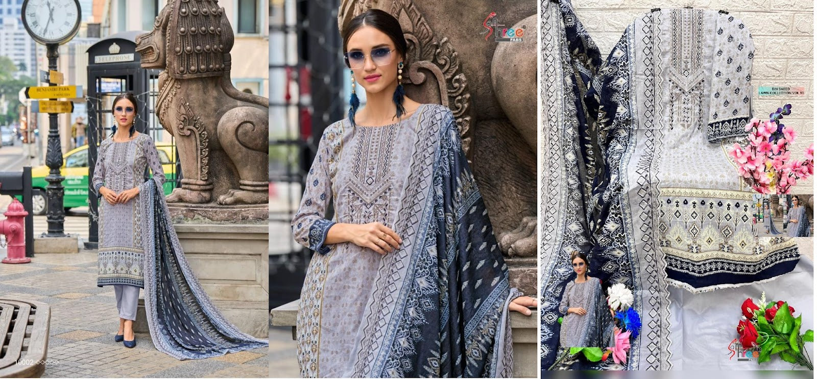 Bin Saeed Lawn Collection Vol 10 Nx Shree Fabs Cotton Karachi Salwar Suits Wholesale Price