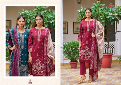 Bin Saeed Lawn Collection Vol 22 Shree Fabs Pure Cotton Pakistani Readymade Suits Supplier