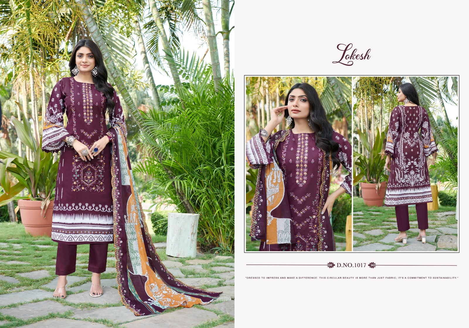 Bin Saeed Lokesh Cambric Cotton Karachi Salwar Suits Wholesale Price