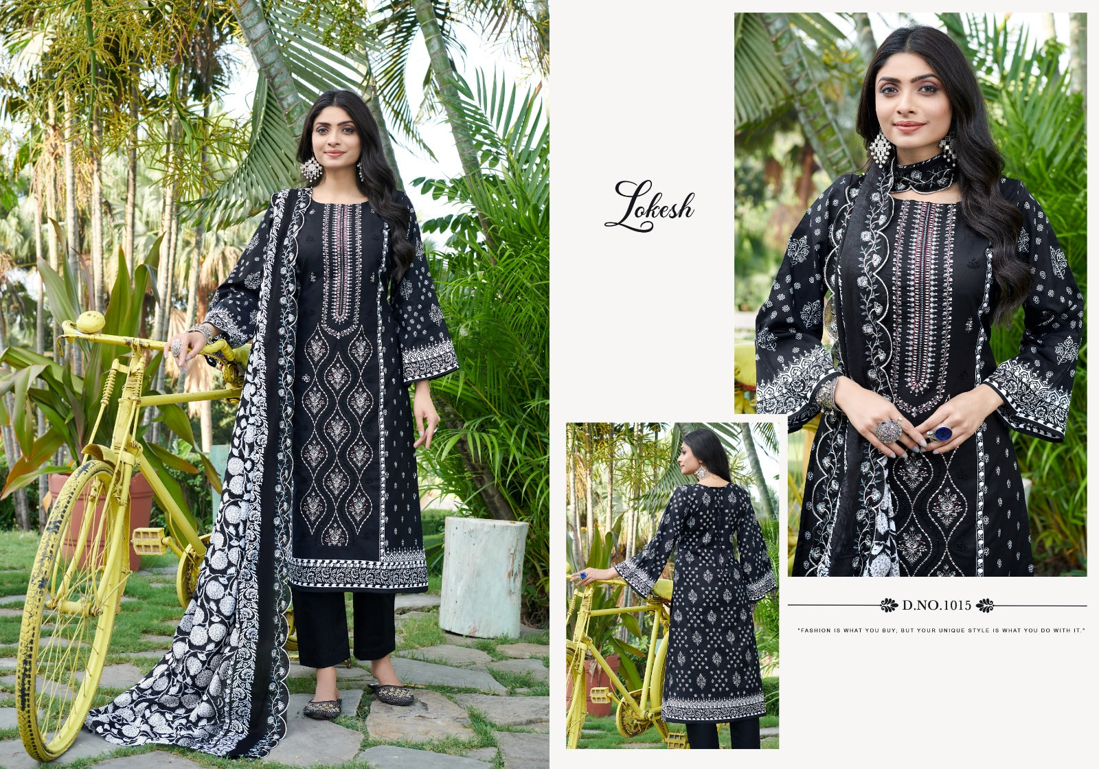 Bin Saeed Lokesh Cambric Cotton Karachi Salwar Suits Wholesale Price